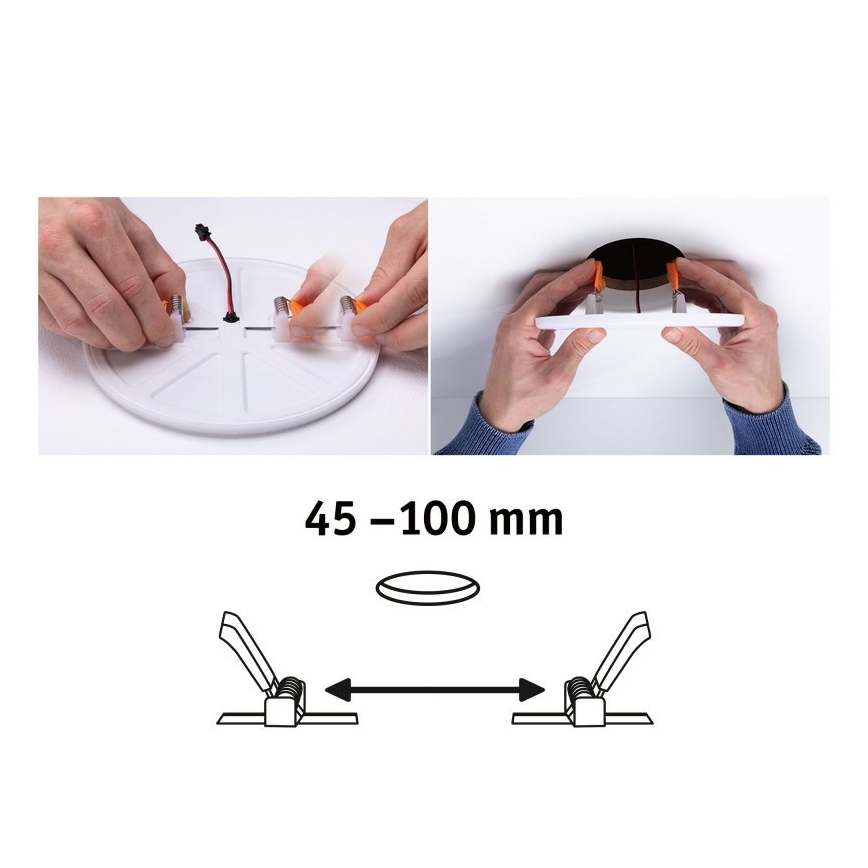 Paulmann 92397 - LED/8,5W IP44 Kopalniška vgradna svetilka VARIFIT 230V