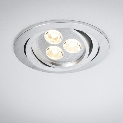 Paulmann 92530 - KOMPLET 3x LED Vgradna svetilka PREMIUM LINE 3xLED/3W/230V