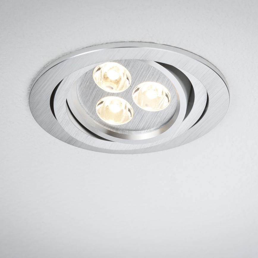 Paulmann 92530 - KOMPLET 3x LED Vgradna svetilka PREMIUM LINE 3xLED/3W/230V