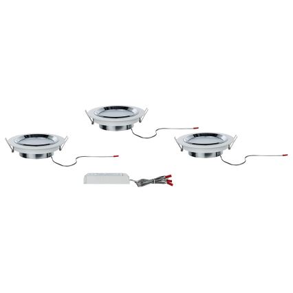 Paulmann 92693 - SET 3xLED/8W Zatemnitvena vgradna svetilka PREMIUM LINE 230