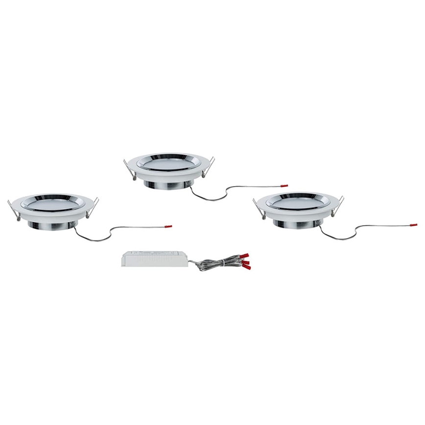 Paulmann 92693 - SET 3xLED/8W Zatemnitvena vgradna svetilka PREMIUM LINE 230