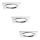 Paulmann 92695 - SET 3xLED/8W Zatemnitvena vgradna svetilka DICE 230V