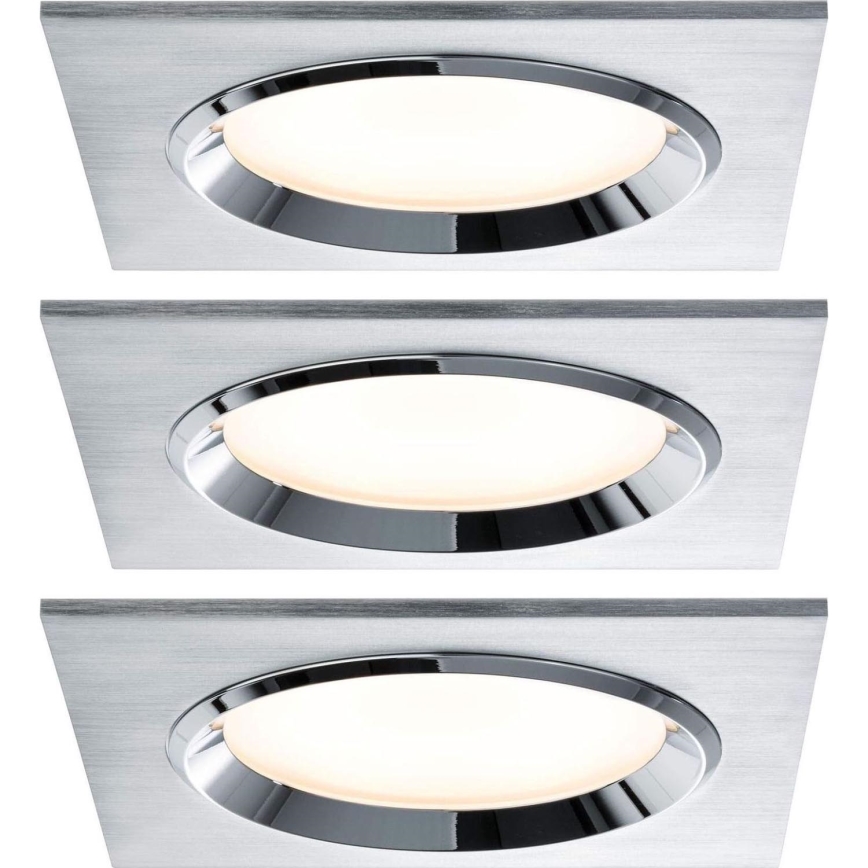 Paulmann 92696 - SET 3xLED/8W Zatemnitvena vgradna svetilka DICE 230V