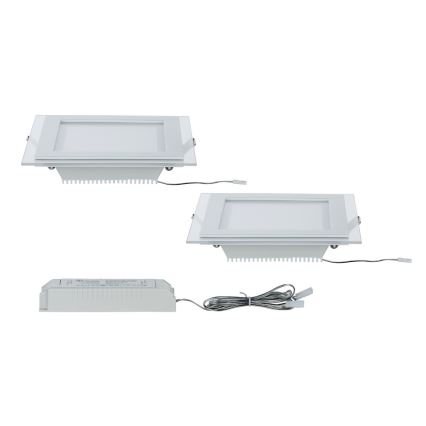 Paulmann 92706 - KOMPLET 2xLED Vgradna svetilka DECODICE 2xLED/7,5W/230V