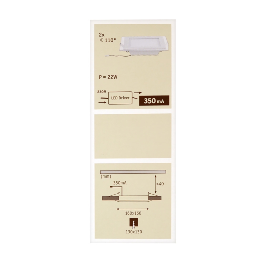 Paulmann 92706 - KOMPLET 2xLED Vgradna svetilka DECODICE 2xLED/7,5W/230V
