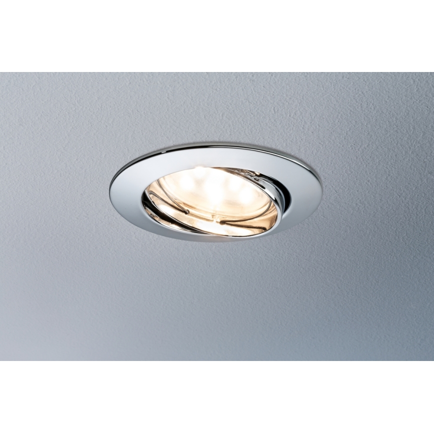 Paulmann 92770 - KOMPLET 3x LED Kopalniška vgradna svetilka COIN 3xLED/6,8W/230V