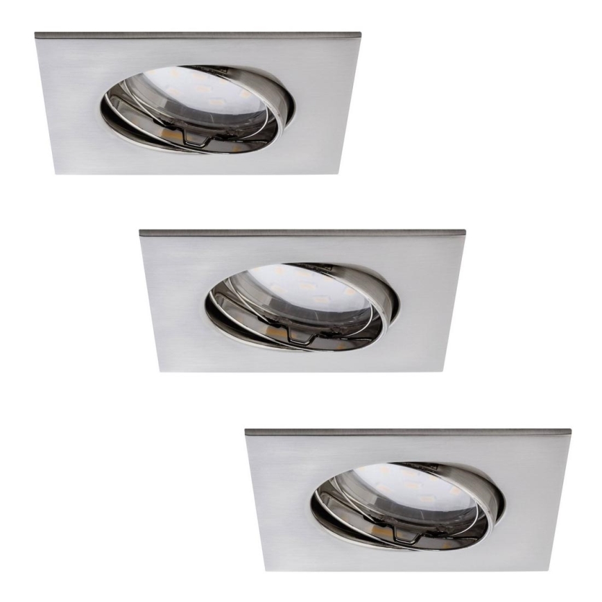 Paulmann 92773 - KOMPLET LED/6,8W Kopalniška vgradna svetilka COIN 230V