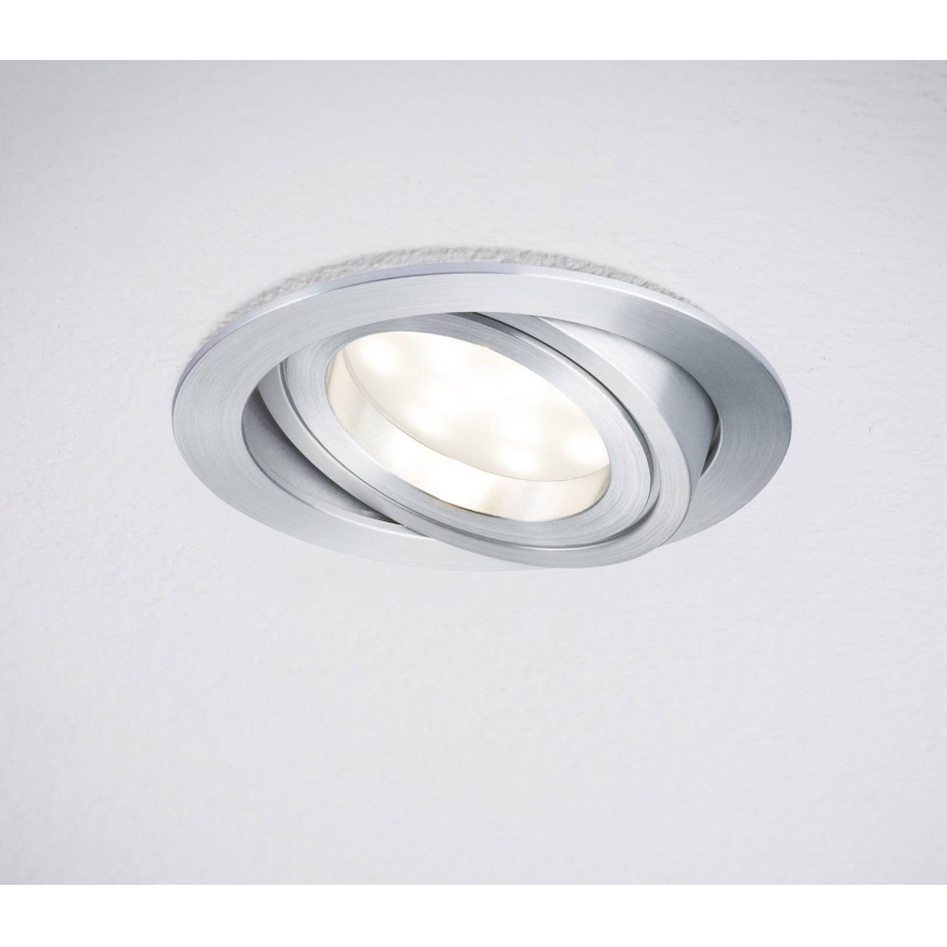 Paulmann 92798 - 1xLED/6,8W IP23 Kopalniška vgradna svetilka COIN 230V