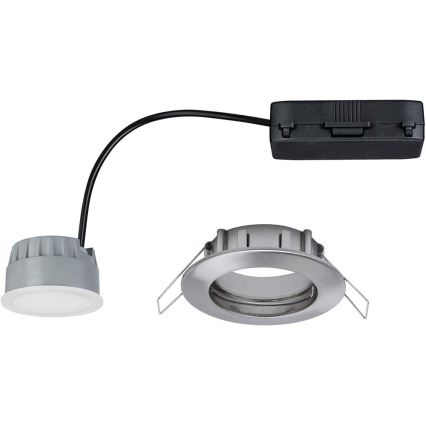 Paulmann 92827 - SET 3xLED/7W IP44 Zatemnitvena kopalniška vgradna svetilka COIN 230V