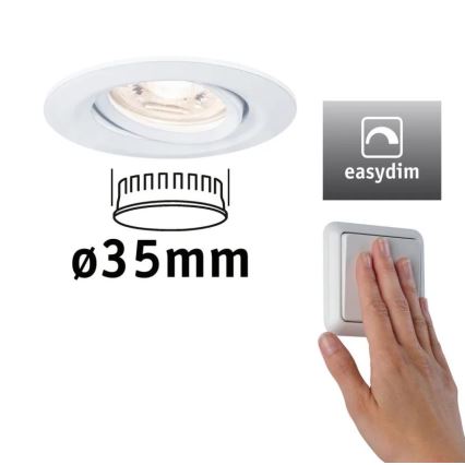 Paulmann 92970 - LED/4,2W IP23 Zatemnitvena kopalniška vgradna svetilka COIN 230V