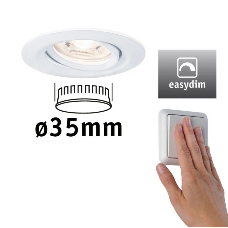 Paulmann 92970 - LED/4,2W IP23 Zatemnitvena kopalniška vgradna svetilka COIN 230V