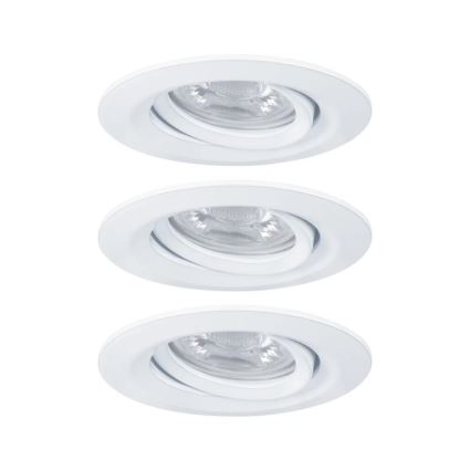 Paulmann 92971 - SET 3x LED/4,2W IP23 Zatemnitvena kopalniška vgradna svetilka NOVA 230V