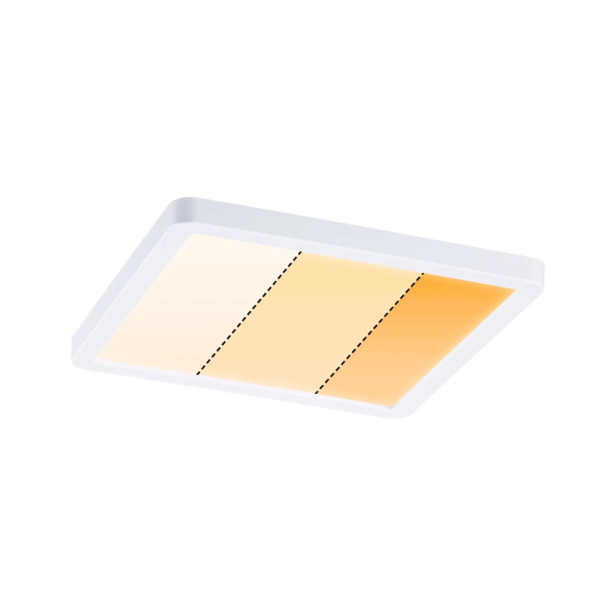 Paulmann 92993 - LED/13W IP44 kopalniško vgradno stropno svetilo AREO 230V 2000/3000/4000K 17,5x17,5 cm belo
