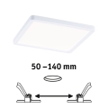 Paulmann 93059 - LED/13W IP44 Zatemnjevalna vgradna kopalniška stropna svetilka AREO 230V 17,5x17,5 cm bela