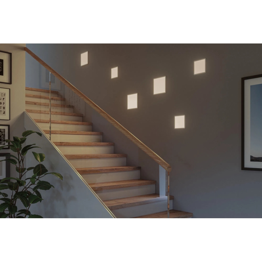 Paulmann 93059 - LED/13W IP44 Zatemnjevalna vgradna kopalniška stropna svetilka AREO 230V 17,5x17,5 cm bela