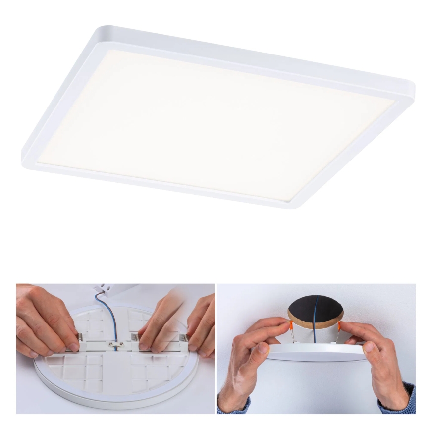 Paulmann 93060 - LED/16W IP44 zatemnjivo vgradno kopalniško stropno svetilo AREO 230V 23x23 cm belo