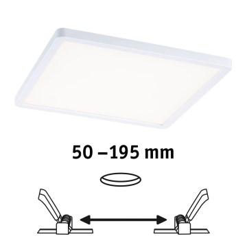 Paulmann 93060 - LED/16W IP44 zatemnjivo vgradno kopalniško stropno svetilo AREO 230V 23x23 cm belo