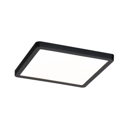 Paulmann 93101 - LED/13W IP44 Kopalniško vgradno stropno svetilo AREO 230V 2000/3000/4000K 17,5x17,5 cm črna
