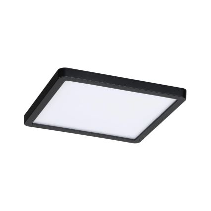 Paulmann 93101 - LED/13W IP44 Kopalniško vgradno stropno svetilo AREO 230V 2000/3000/4000K 17,5x17,5 cm črna