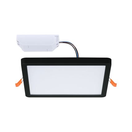 Paulmann 93101 - LED/13W IP44 Kopalniško vgradno stropno svetilo AREO 230V 2000/3000/4000K 17,5x17,5 cm črna