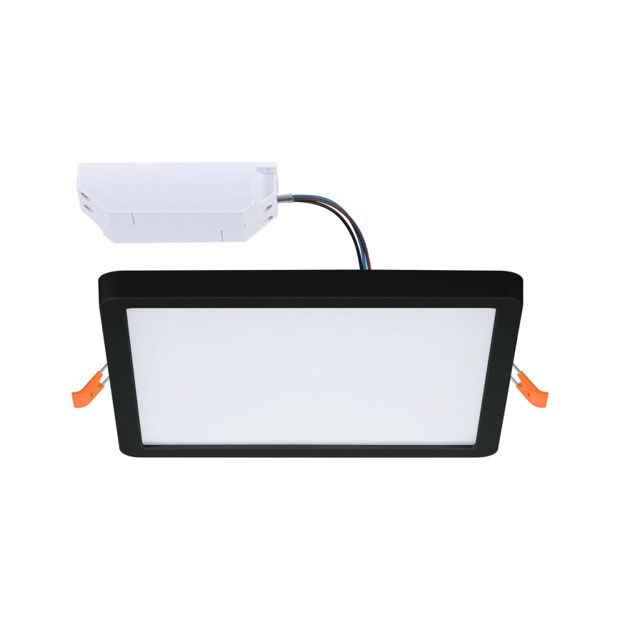 Paulmann 93101 - LED/13W IP44 Kopalniško vgradno stropno svetilo AREO 230V 2000/3000/4000K 17,5x17,5 cm črna