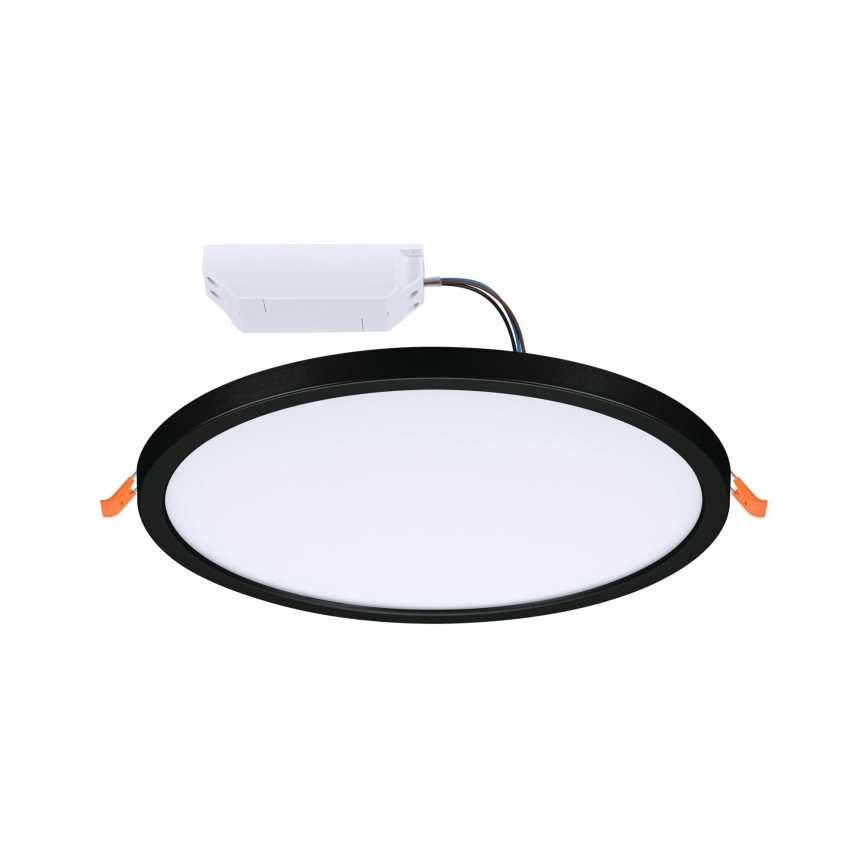 Paulmann 93102 - LED/16W IP44 vgradno stropno svetilo za kopalnico AREO 230V 2000/3000/4000K premer 23 cm črna