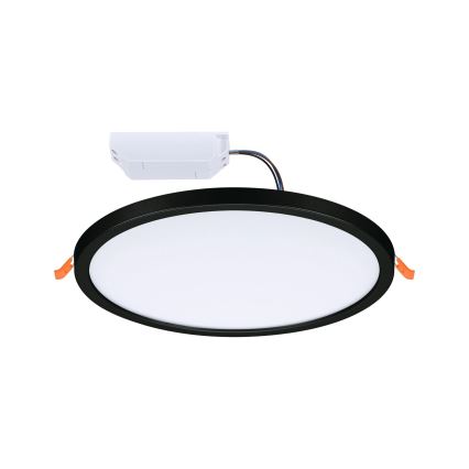 Paulmann 93102 - LED/16W IP44 Zatemnljiva vgradna kopalniška svetilka AREO 230V 2000/3000/4000K premer 23 cm črna
