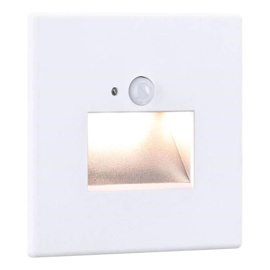 Paulmann 93133 - LED/1,2W Stopniščna svetilka s senzorjem EDGE 230V bela
