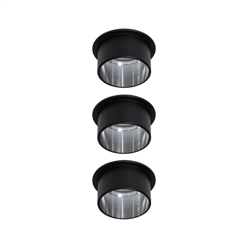 Paulmann 93383 - SET 3xLED/6W IP44 Zatemnitvena kopalniška vgradna svetilka GIL 230V
