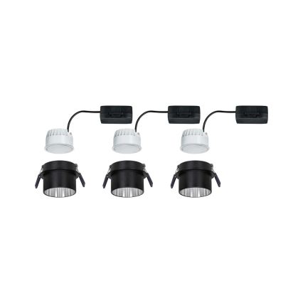 Paulmann 93383 - SET 3xLED/6W IP44 Zatemnitvena kopalniška vgradna svetilka GIL 230V