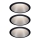 Paulmann 93408 - SET 3xLED/6,5W IP44 Zatemnitvena kopalniška vgradna svetilka COLE 230V