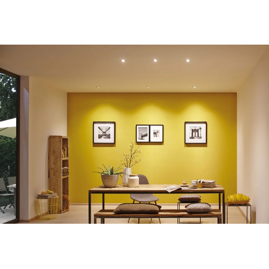 Paulmann 93462 - KOMPLET 3xLED/6W IP44 Kopalniška vgradna svetilka NOVA 230V