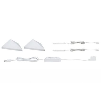 Paulmann 93584 - SET 2xLED/6,2W IP44 Osvetlitev za pohištvo KITE 230V