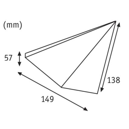 Paulmann 93584 - SET 2xLED/6,2W IP44 Osvetlitev za pohištvo KITE 230V