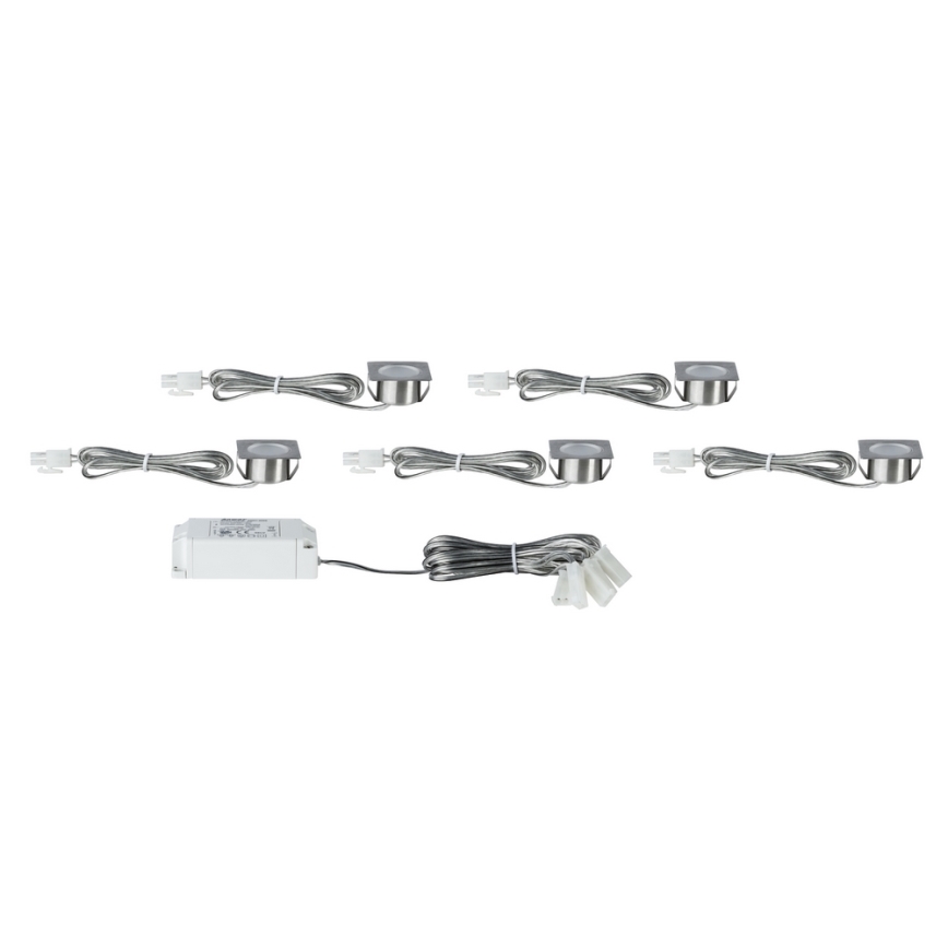 Paulmann 93587 - SET 5xLED/0,4W Vgradna svetilka 12V/230V 2700K