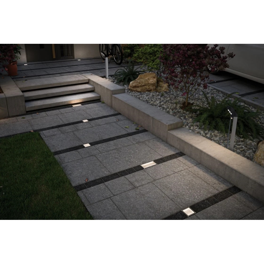 Paulmann 93774 - LED/0,24W IP67 Solarna svetilka za dovozno pot CUBE 1,2V 1200 mAh