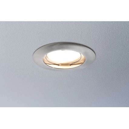 Paulmann 93976 - SET 3xLED/6,8W IP44 Kopalniška vgradna svetilka COIN 230V