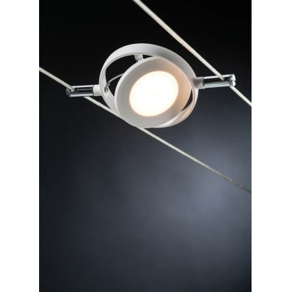 Paulmann 94106 - SET 6xLED/4W Reflektor za a string system ROUNDMAC 230V bela