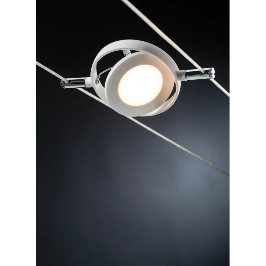 Paulmann 94106 - SET 6xLED/4W Reflektor za a string system ROUNDMAC 230V bela