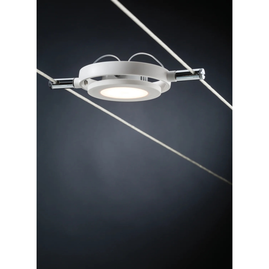 Paulmann 94106 - SET 6xLED/4W Reflektor za a string system ROUNDMAC 230V bela