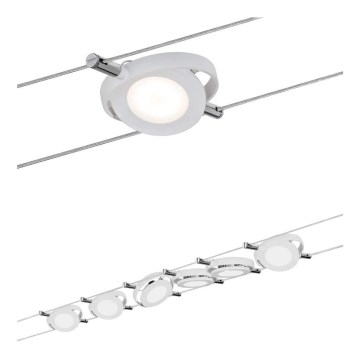 Paulmann 94106 - SET 6xLED/4W Reflektor za a string system ROUNDMAC 230V bela