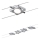 Paulmann 94107 - Komplet 4xLED/4,3W: kompleten kabelski sistem MAC 230V v mat kromu