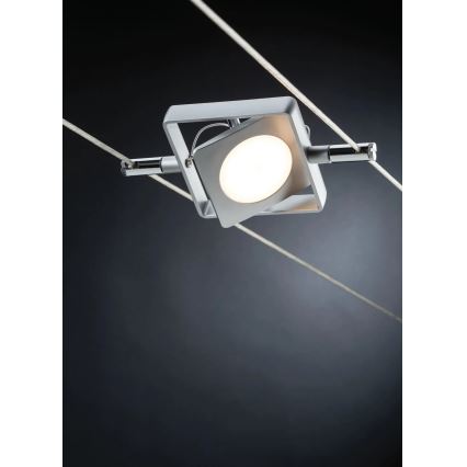 Paulmann 94107 - Komplet 4×LED/4,3 W Točkovna svetilka za kabelski sistem MAC 230 V matni krom