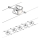 Paulmann 94133 - SET 5xGU5,3/10W Reflektor za tračni sistem MAC 230V mat krom