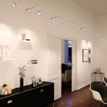 Paulmann 94134 - Komplet 5xGU5,3/10W kompleten kabelski sistem MAC 230V, bel