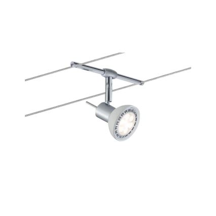 Paulmann 94136 - komplet 5xGU5,3/10W, kompletni kabelski sistem SHEELA 230V v sijajnem kromu
