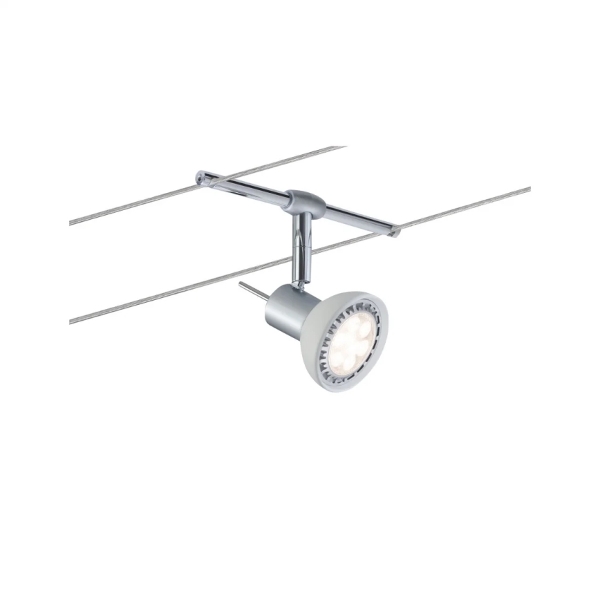 Paulmann 94136 - komplet 5xGU5,3/10W, kompletni kabelski sistem SHEELA 230V v sijajnem kromu