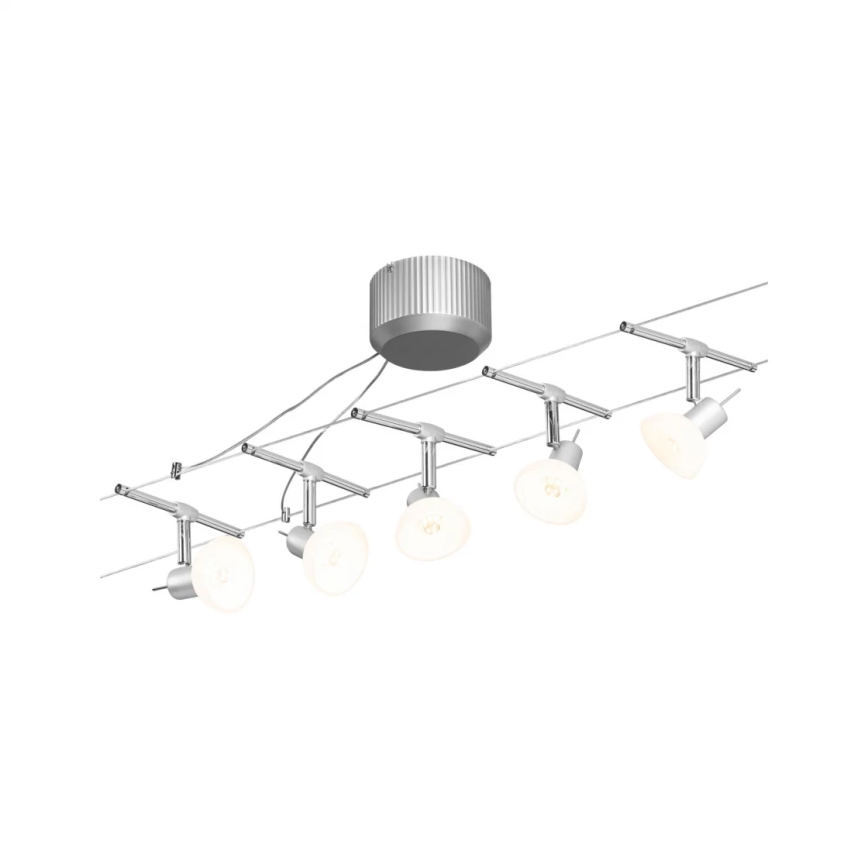 Paulmann 94136 - SET 5xGU5,3/10W Reflektor za tračni sistem SHEELA 230V sijajni krom
