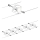 Paulmann 94149 - SET 5xGU5,3/10W Reflektor za tračni sistem TECH 230V bela