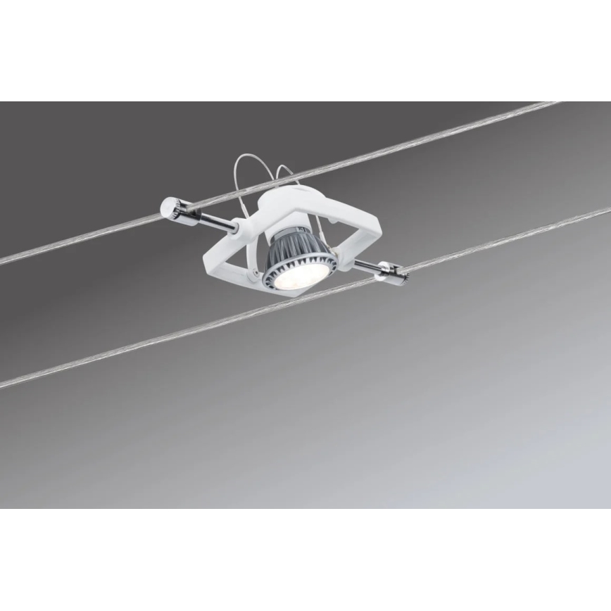 Paulmann 94149 - SET 5xGU5,3/10W Reflektor za tračni sistem TECH 230V bela